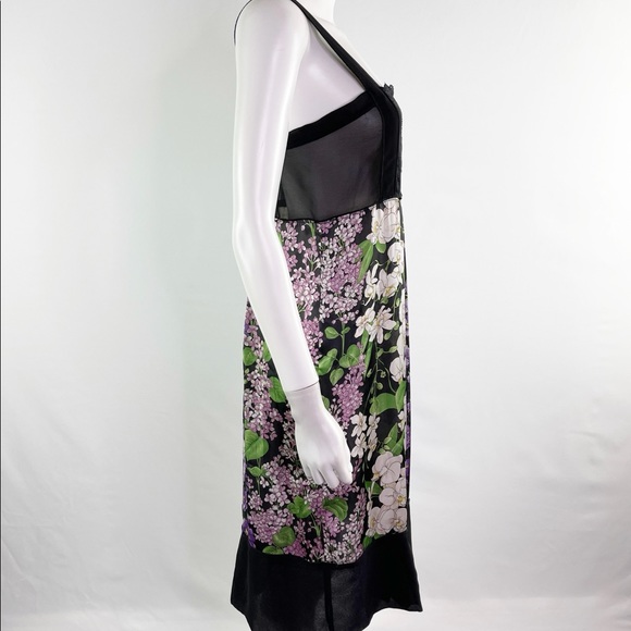 NEW Blugirl Folies Size 12 Sleeveless Black Lace Floral Trapeze Sun Dress - Picture 4 of 14